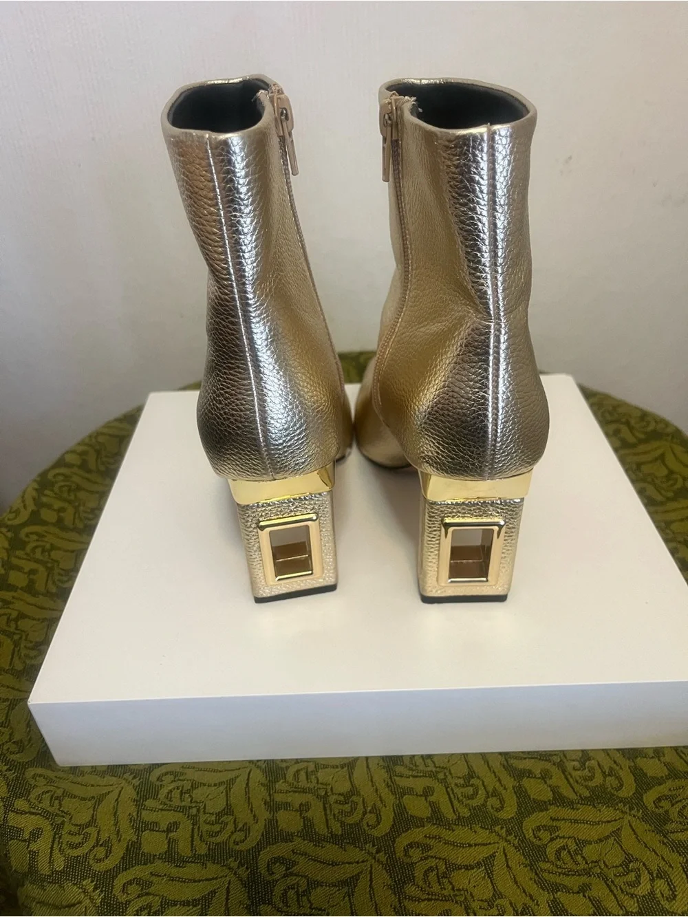 Katy Perry Collections Metallic Gold Ankle Booties